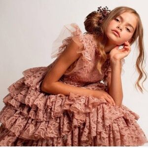 NWT Joyfolie Anouk Petticoat Dress in Blush Sz 8